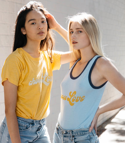 Choose Love, Upcycled Vintage Tee, Eco-Friendly Shirt, Recycled, Sustainable, 80s Tee | Love Faustine