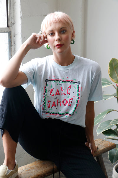 Vintage 80's graphic Lake Tahoe Tee Shirt