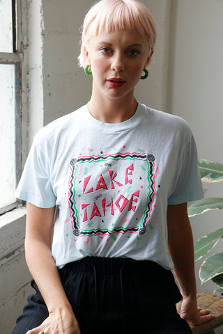Vintage 80's graphic Lake Tahoe Tee Shirt