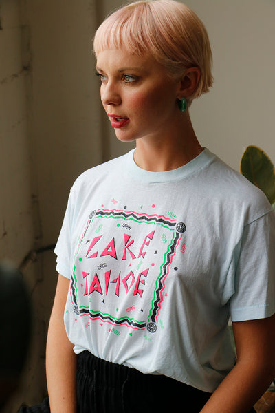 Vintage 80's graphic Lake Tahoe Tee Shirt
